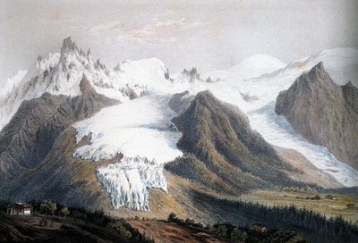モンブラン山塊 作： Isodore Laurent Deroy