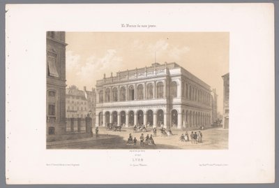 リヨン オペラ ハウスの眺め ライオンズ。 Le Grand Théâtre (オブジェクトのタイトル) 現代フランス（シリーズタイトル） La France de nos jours (オブジェクトのシリーズ タイトル) 作： Isodore Laurent Deroy