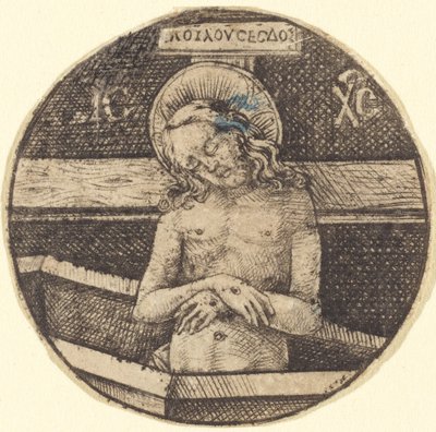 悲しみの人としてのキリスト 作： Israhel van Meckenem