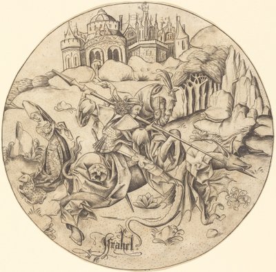 セントジョージとドラゴン 作： Israhel van Meckenem