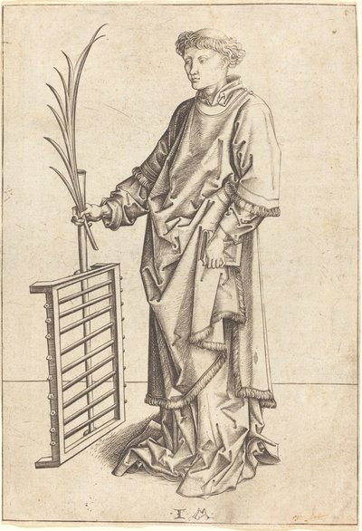 セントローレンス、c。 14801490。 作： Israhel van Meckenem