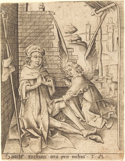 Saint-Roch、c。 14901500。 作： Israhel van Meckenem