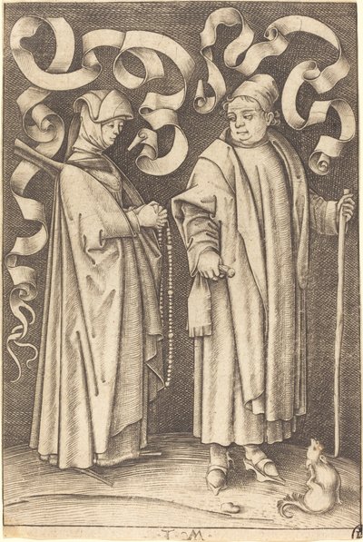 Churchgoers、c。 14951503。 作： Israhel van Meckenem