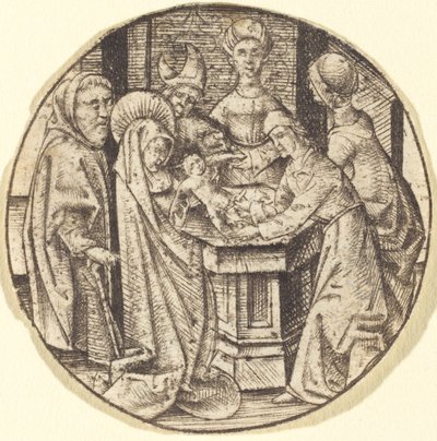 割礼、c。 14701480。 作： Israhel van Meckenem