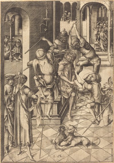 いばらの冠、c。 1480年。 作： Israhel van Meckenem