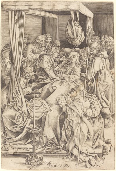 処女の死 作： Israhel van Meckenem