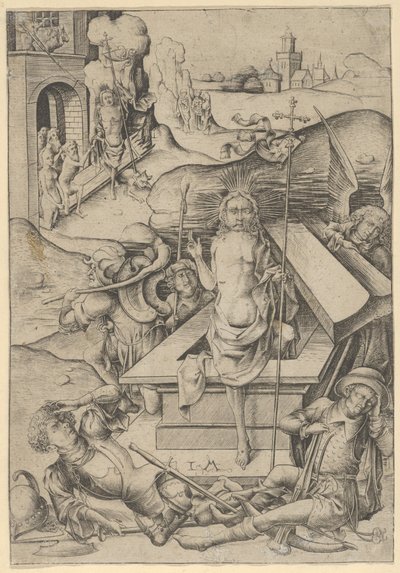復活、.n.d. 作： Israhel van Meckenem