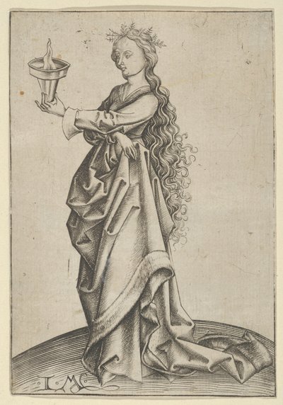 第三賢者の聖母、約。 1450-1503。 作： Israhel van Meckenem