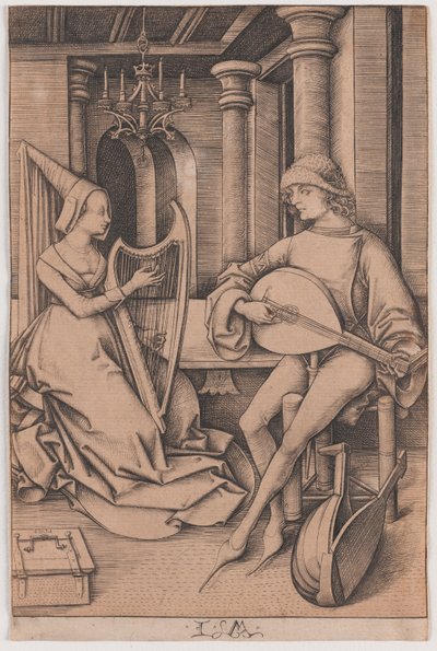 音楽コンサート 作： Israhel van the younger Meckenem