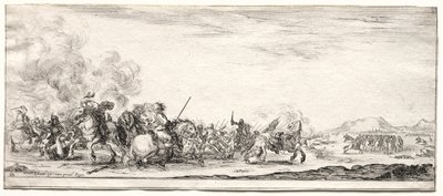 平和と戦争: 騎兵の小競り合い 作： Israël Henriet