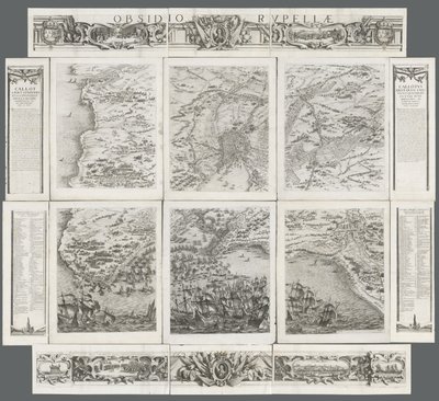 ラ・ロシェルの包囲戦、1628-1630年。 作： Israël Henriet