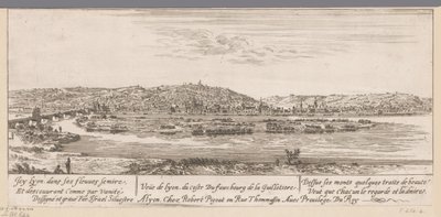 ギヨティエール郊外のあるリヨンの眺め Veue de Lyon du coste Du fauxbourg de la Guillotiere (オブジェクトのタイトル) 作： Israël Silvestre
