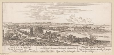 ムッシュ・ピオンの家からのリヨンの眺め Veue de Lyon du Chemin neuf de la maison Monsieur Pion (オブジェクトのタイトル) 作： Israël Silvestre