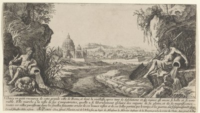 2 つの川の神々 とローマのビュー パリとローマの眺め (連載タイトル) 作： Israël Silvestre