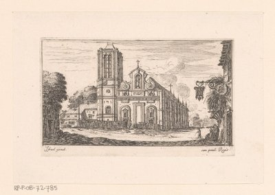 ノートルダム デ ヴェルトゥスの眺め Notre Dame des Vertus (オブジェクトのタイトル) 教会、城、都市のさまざまなビュー (シリーズ タイトル) 作： Israël Silvestre