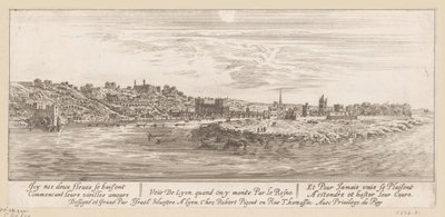 リヨンのライン川からの眺め Veue de Lyon quand on y monte par le Rosne (オブジェクトのタイトル) 作： Israël Silvestre