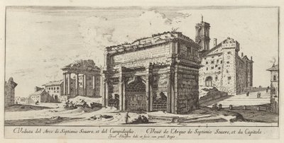 Veduta del Arco di Septimio Severus, et del Campidoglio 作： Israël Silvestre