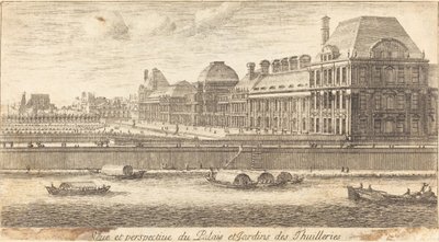 Veue et Perspective du Palais et Jardins des Tuileries 作： Israël Silvestre