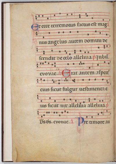 対音断片からの葉 3 (裏面) 作： Italian 13th Century