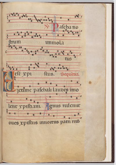 対音断片からのリーフ 6 作： Italian 13th Century