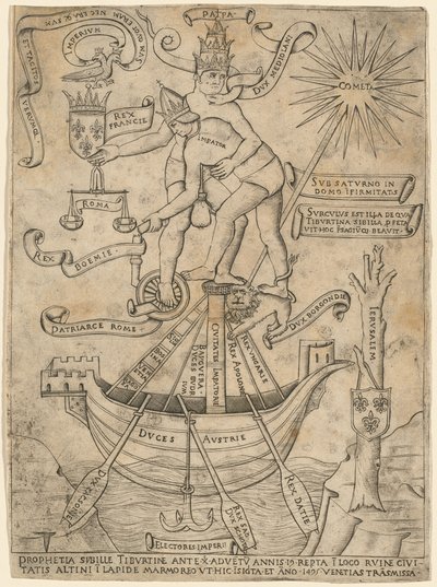 天皇と教皇の比喩 作： Italian 15th Century