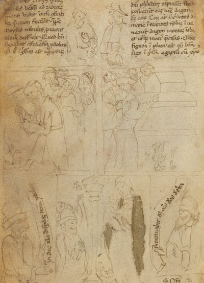 エジプトの偶像の破壊 [裏面] 作： Italian 15th Century