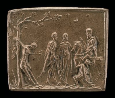 三人の息子と父の死体 作： Italian 15th or 16th Century