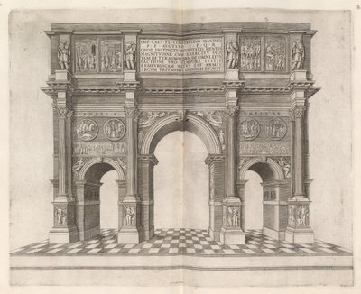 コンスタンティヌスの凱旋門 作： Italian 16th Century