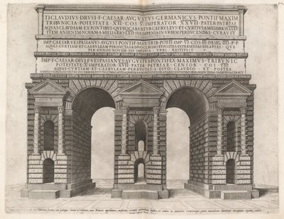 クラウディアン水道橋のアーチ 作： Italian 16th Century