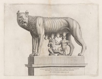 ロムルスとレムスとカピトリーノの狼 作： Italian 16th Century