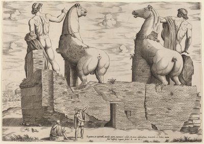 反対側のクイリナーレの馬 作： Italian 16th Century