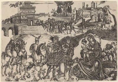 魔術師の崇拝 作： Italian 16th Century