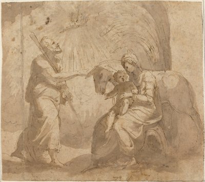 エジプトへの逃亡中の休息 作： Italian 16th Century