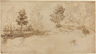 川の風景 作： Italian 17th Century