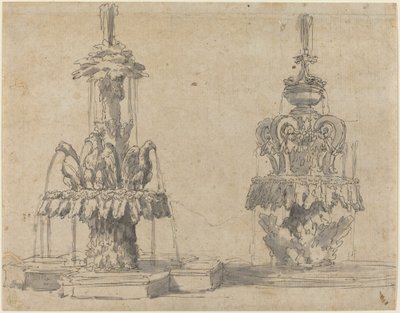 二つの噴水 作： Italian 17th Century