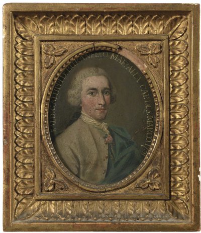 作曲家Baldassare Galuppi 1706-1785、1751の肖像 作： Italian Master