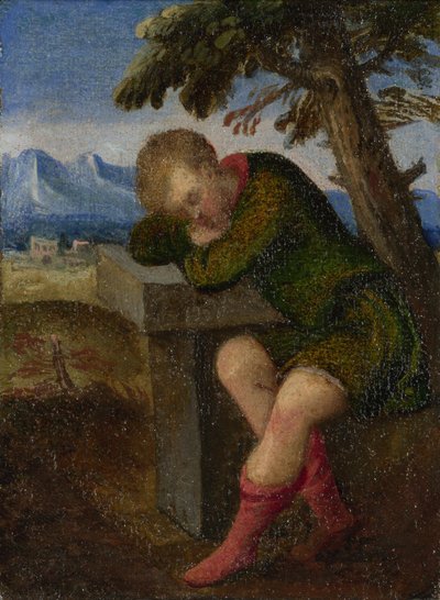 月々の労働：8月、c。 1580年 作： Italian Master