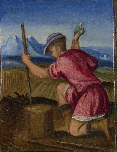今月の労働者数：2月、c。 1580 作： Italian Master