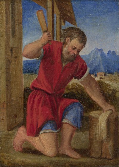 今月の労働者数：7月、c。 1580 作： Italian Master
