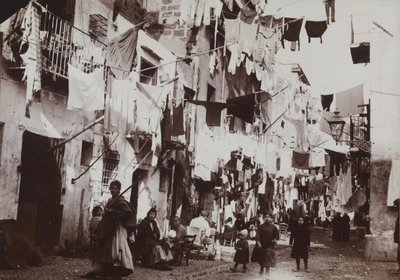 1920年、パレルモの特徴的な通り 作： Italian Photographer