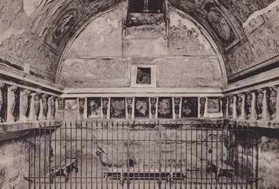 Interno Dei Bagni Del Foro、フォーラムの浴場の内部（モノクロ写真 作： Italian Photographer