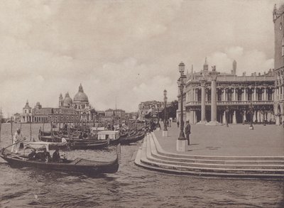 Molo, Dalla Riva Degli Schiavoni (白黒写真) 作： Italian Photographer