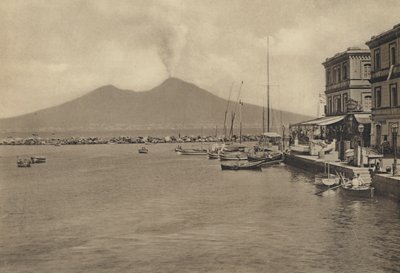 ナポリ：S Lucia Col Vesuvio（モノクロ写真 作： Italian Photographer