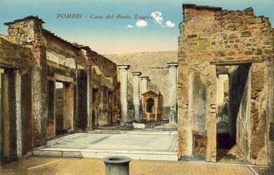 ポンペイ、イタリア、悲劇的な詩人の家 作： Italian Photographer