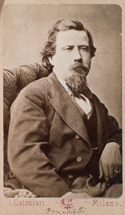 Amilcare Ponchielli（1834-1885）イタリアの作曲家の肖像 作： Italian Photographer