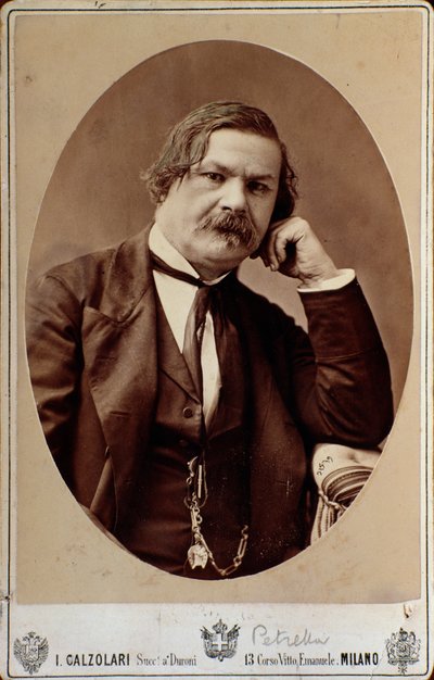 Enrico（Errico）Petrella（1813-1877）イタリアのオペラ作曲家の肖像 作： Italian Photographer