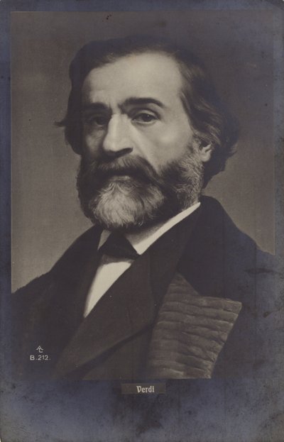 ジュゼッペ・ヴェルディの肖像 作： Italian Photographer