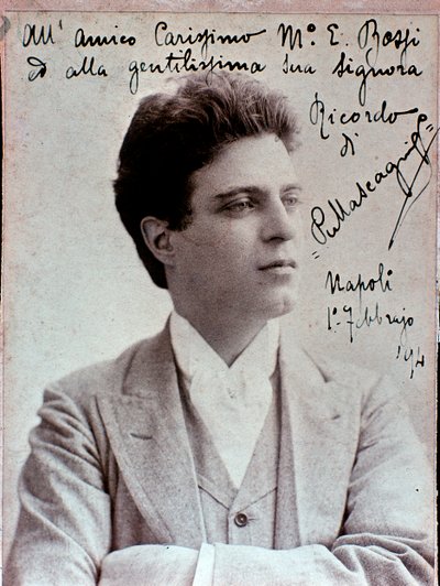 ピエトロマスカーニ（1863-1945）イタリアの作曲家の肖像 作： Italian Photographer
