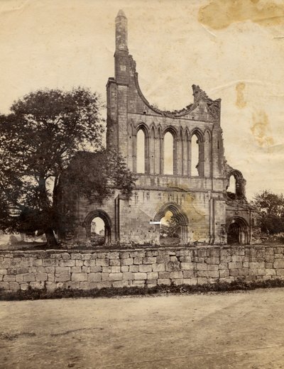 北西から見たバイランド修道院跡、イギリス、1890年頃 作： Italian Photographer