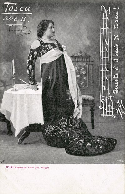 トスカ」のシーン（モノクロ写真 作： Italian Photographer